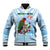 Melanesian Fiji Kula Bird Baseball Jacket with Tagimoucia Masi Tapa Pattern