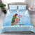 Melanesian Fiji Kula Bird Bedding Set with Tagimoucia Masi Tapa Pattern