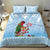 Melanesian Fiji Kula Bird Bedding Set with Tagimoucia Masi Tapa Pattern