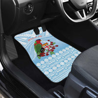 Melanesian Fiji Kula Bird Car Mats with Tagimoucia Masi Tapa Pattern LT9 - Polynesian Pride
