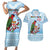 Melanesian Fiji Kula Bird Couples Matching Short Sleeve Bodycon Dress and Hawaiian Shirt with Tagimoucia Masi Tapa Pattern