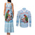 Melanesian Fiji Kula Bird Couples Matching Tank Maxi Dress and Long Sleeve Button Shirt with Tagimoucia Masi Tapa Pattern