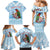 Melanesian Fiji Kula Bird Family Matching Mermaid Dress and Hawaiian Shirt with Tagimoucia Masi Tapa Pattern