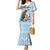 Melanesian Fiji Kula Bird Family Matching Mermaid Dress and Hawaiian Shirt with Tagimoucia Masi Tapa Pattern