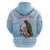 Melanesian Fiji Kula Bird Hoodie with Tagimoucia Masi Tapa Pattern