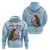 Melanesian Fiji Kula Bird Hoodie with Tagimoucia Masi Tapa Pattern