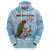 Melanesian Fiji Kula Bird Hoodie with Tagimoucia Masi Tapa Pattern