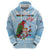 Melanesian Fiji Kula Bird Hoodie with Tagimoucia Masi Tapa Pattern