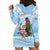 Melanesian Fiji Kula Bird Hoodie Dress with Tagimoucia Masi Tapa Pattern