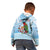 Melanesian Fiji Kula Bird Kid Hoodie with Tagimoucia Masi Tapa Pattern