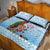 Melanesian Fiji Kula Bird Quilt Bed Set with Tagimoucia Masi Tapa Pattern