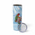 Melanesian Fiji Skinny Tumbler Kula Bird with Tagimoucia Masi Tapa Pattern