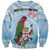 Melanesian Fiji Kula Bird Sweatshirt with Tagimoucia Masi Tapa Pattern