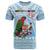 Melanesian Fiji Kula Bird T Shirt with Tagimoucia Masi Tapa Pattern