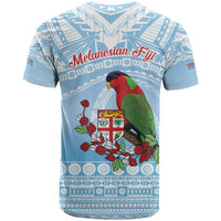 Melanesian Fiji Kula Bird T Shirt with Tagimoucia Masi Tapa Pattern LT9 - Polynesian Pride