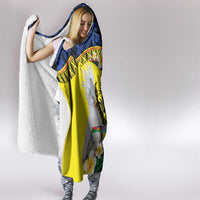 Melanesian New Caledonia Hooded Blanket Plumeria Kagu Bird and Nautilus Shell LT9 - Polynesian Pride