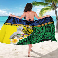 Melanesian New Caledonia Sarong Plumeria Kagu Bird and Nautilus Shell LT9 - Polynesian Pride