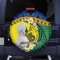 Melanesian New Caledonia Spare Tire Cover Plumeria Kagu Bird and Nautilus Shell LT9 - Polynesian Pride