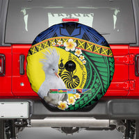 Melanesian New Caledonia Spare Tire Cover Plumeria Kagu Bird and Nautilus Shell LT9 - Polynesian Pride