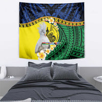 Melanesian New Caledonia Tapestry Plumeria Kagu Bird and Nautilus Shell LT9 - Polynesian Pride