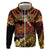 Melanesian Papua New Guinea Hoodie Plumeria Bird of Paradise Tribal