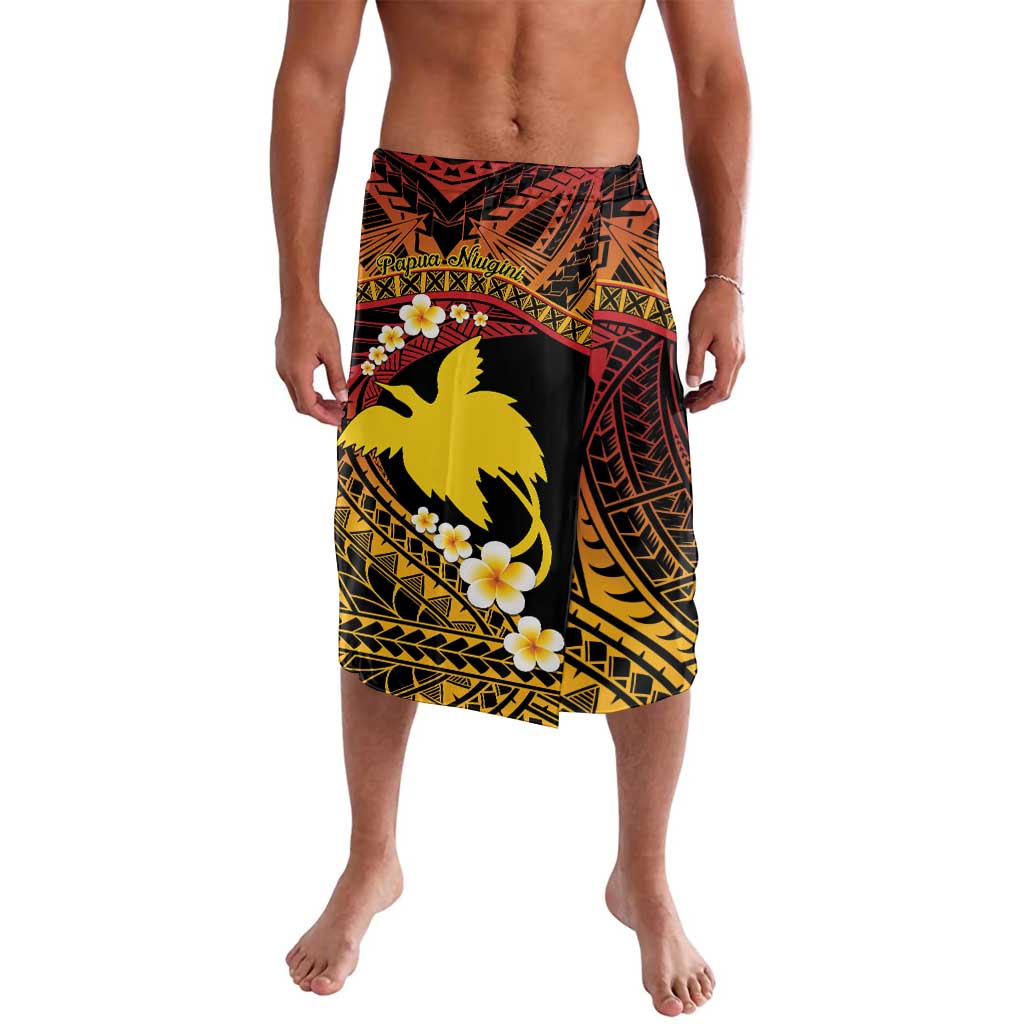 Melanesian Papua New Guinea Lavalava Plumeria Bird of Paradise Tribal LT9 Red - Polynesian Pride