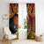 Melanesian Papua New Guinea Window Curtain Plumeria Bird of Paradise Tribal