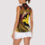 Melanesian Papua New Guinea Women Sleeveless Polo Shirt Plumeria Bird of Paradise Tribal