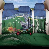 Melanesian Solomon Islands Back Car Seat Cover Tropical Shark Tattoo LT9 One Size Blue - Polynesian Pride