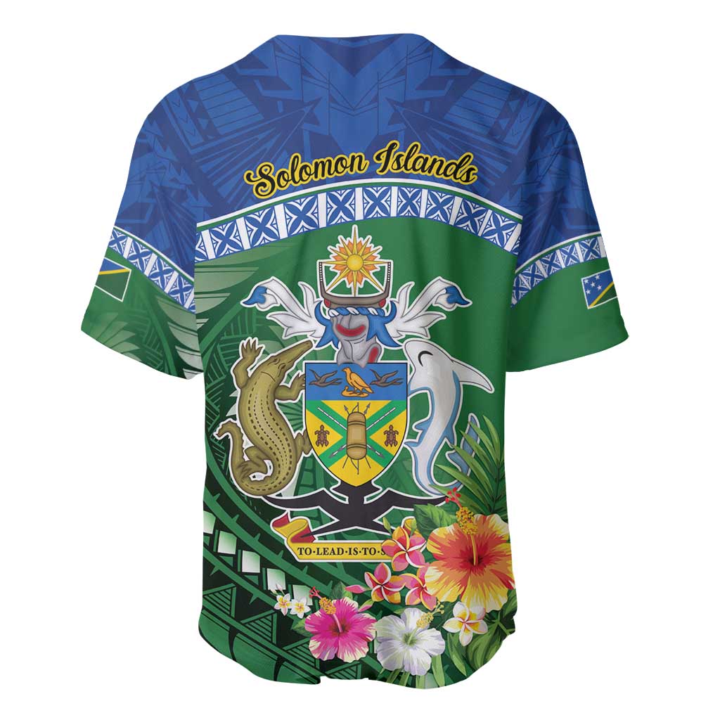 Melanesian Solomon Islands Baseball Jersey Tropical Shark Tattoo LT9 - Polynesian Pride