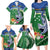 Melanesian Solomon Islands Family Matching Long Sleeve Bodycon Dress and Hawaiian Shirt Tropical Shark Tattoo