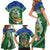 Melanesian Solomon Islands Family Matching Short Sleeve Bodycon Dress and Hawaiian Shirt Tropical Shark Tattoo