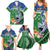 Melanesian Solomon Islands Family Matching Summer Maxi Dress and Hawaiian Shirt Tropical Shark Tattoo