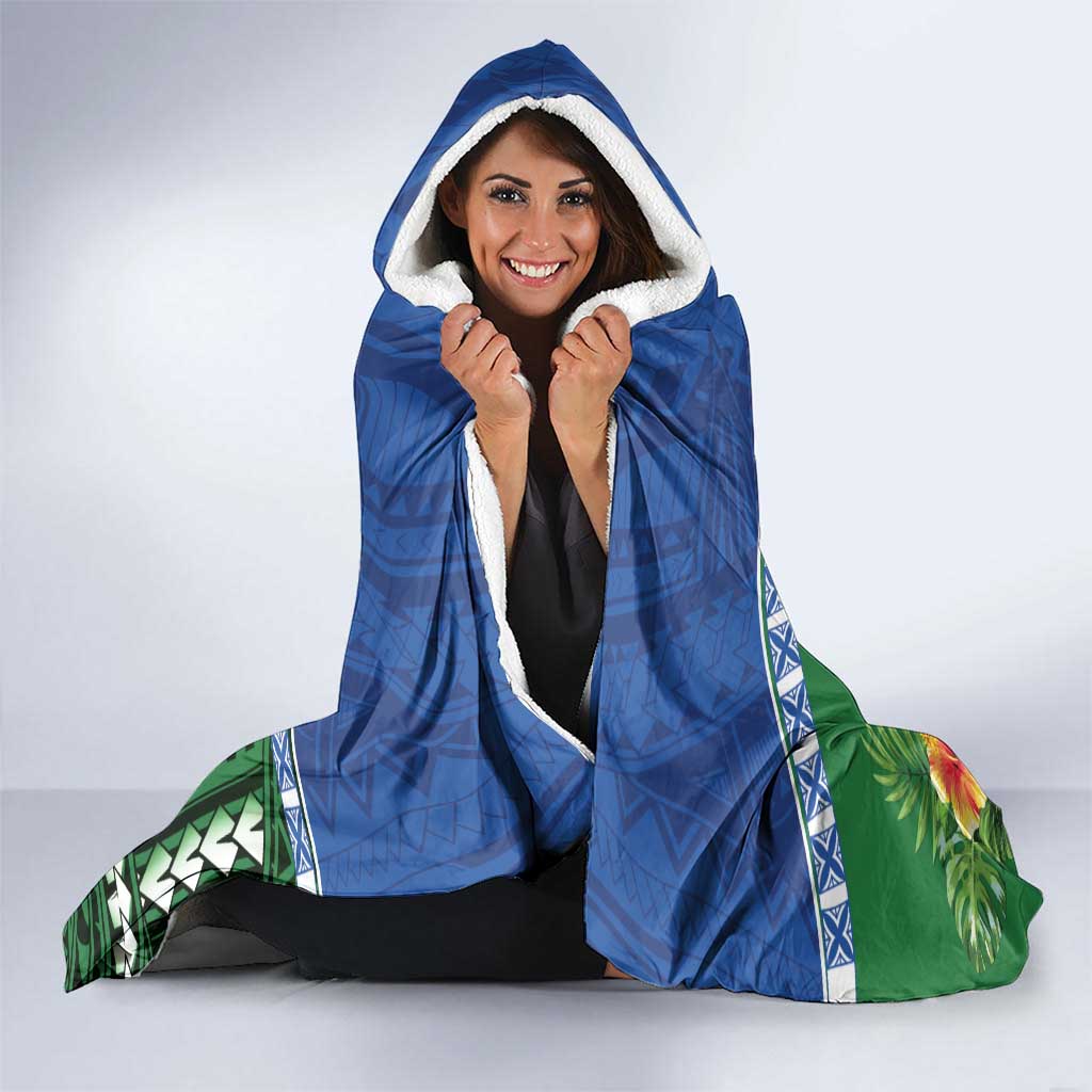 Melanesian Solomon Islands Hooded Blanket Tropical Shark Tattoo LT9 - Polynesian Pride