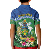 Melanesian Solomon Islands Kid Polo Shirt Tropical Shark Tattoo LT9 - Polynesian Pride