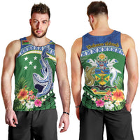 Melanesian Solomon Islands Men Tank Top Tropical Shark Tattoo LT9 - Polynesian Pride