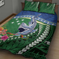Melanesian Solomon Islands Quilt Bed Set Tropical Shark Tattoo LT9 - Polynesian Pride