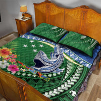 Melanesian Solomon Islands Quilt Bed Set Tropical Shark Tattoo LT9 - Polynesian Pride