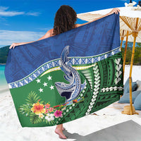 Melanesian Solomon Islands Sarong Tropical Shark Tattoo LT9 One Size 44 x 66 inches Blue - Polynesian Pride
