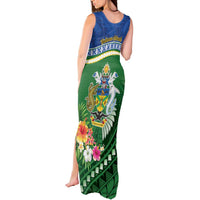 Melanesian Solomon Islands Tank Maxi Dress Tropical Shark Tattoo LT9 - Polynesian Pride