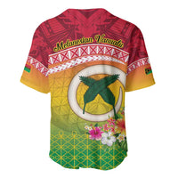 Melanesian Ni-Vanuatu Baseball Jersey Sea Turtle with Sand Drawing Pattern LT9 - Polynesian Pride