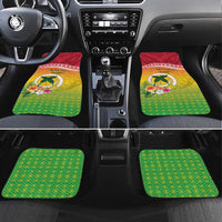 Melanesian Ni-Vanuatu Car Mats Sea Turtle with Sand Drawing Pattern LT9 Set 4pcs Reggae - Polynesian Pride