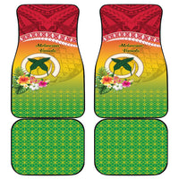 Melanesian Ni-Vanuatu Car Mats Sea Turtle with Sand Drawing Pattern LT9 - Polynesian Pride