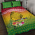 Melanesian Ni-Vanuatu Quilt Bed Set Sea Turtle with Sand Drawing Pattern