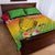 Melanesian Ni-Vanuatu Quilt Bed Set Sea Turtle with Sand Drawing Pattern