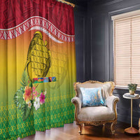 Melanesian Ni-Vanuatu Window Curtain Sea Turtle with Sand Drawing Pattern LT9 - Polynesian Pride