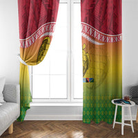 Melanesian Ni-Vanuatu Window Curtain Sea Turtle with Sand Drawing Pattern LT9 - Polynesian Pride