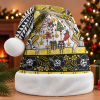 Niue Hiapo Christmas Bow Christmas Santa Hat Hapi Krismas Niuean Geometric Motif LT9 Without Fur Multicolor - Polynesian Pride