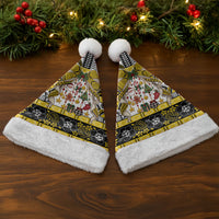 Niue Hiapo Christmas Bow Christmas Santa Hat Hapi Krismas Niuean Geometric Motif LT9 - Polynesian Pride