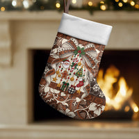 Tahiti 'Ahu Christmas Bow Christmas Stocking Ia 'oa'oa i te Noera LT9 Set of 2 Multicolor - Polynesian Pride